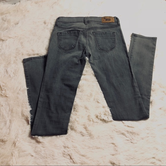 diesel jeans livier super slim jegging low waist